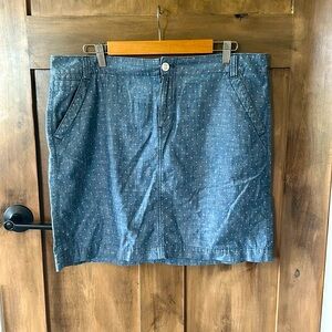 Tommy Hilfiger Denim with white polka dots Mini skirt